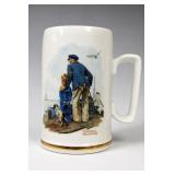 Norman Rockwell Looking Out To Sea 1985 Mug