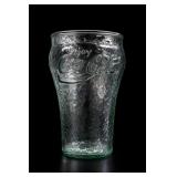 Coca-Cola Enjoy Green Pebbled Drinking Glass