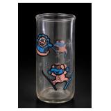 1989 Henson Associates Muppet Babies Skiing Glass