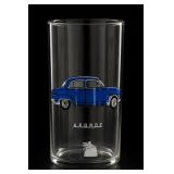 Mobil Simca Aronde Promotional Drinking Glass