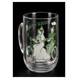 Hazel Atlas Daisy Bell Song Glass Mug