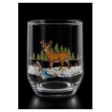 Libbey White-Tailed Deer Double Old Glass