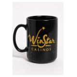 WinStar Casinos Black Coffee Mug