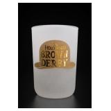 The Hollywood Brown Derby Frosted Glass Tumbler