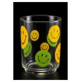 Vintage Smiley Face Glass Tumbler