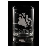 Etched Golfer Glass Tumbler