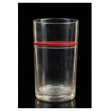 Red Rimmed Rocks Glass Tumbler