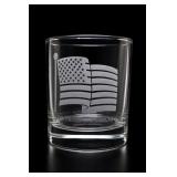 American Flag Whiskey Glass