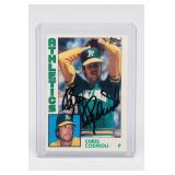 1984 Topps Chris Codiroli Signed Card