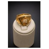 18K HGE Gold Ring Size 9.5