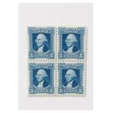 1932 U.S. #710 Washington Blue Block Of Four