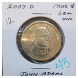 2007-D Presidential Dollar, Gem UNC