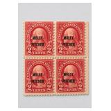 1928 U.S. #646 Battle Of Monmouth Carmine Block