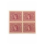 1909 U.S. #371 William H. Seward Block Of 4