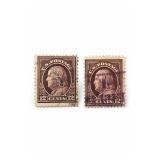 U.S. #417 Franklin Claret Brown 12¢ Used Pair