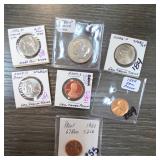 7-Coin Jefferson Nickel & Lincoln Cent Group