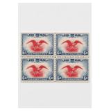 U.S. #C23 6¢ Air Mail Stamp Block Set