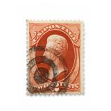 1875 U.S. #178 Lincoln Vermilion 2¢ Stamp