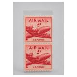 U.S. #C37 Skymaster Air Mail 5¢ Stamp Pair