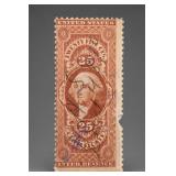 U.S. 25¢ Internal Revenue Certificate Stamp
