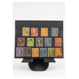 15 U.S. Postage Stamps, Washington & Franklin