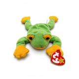Ty Smoochy Beanie Baby Frog Plush