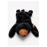 Ty Blackie Beanie Baby Plush Bear, 1994