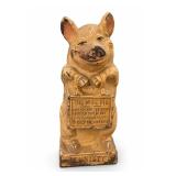 Hubley Thrifty Wise Pig Antique Bank Hubley Thrifty Wise Pig Antique Bank