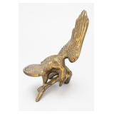 Brass Eagle Sculpture on Branch, Made in Korea Brass Eagle Sculpture on Branch, Made in Korea