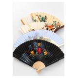 Vintage Hand Fan Lot, 5 Assorted Fans Vintage Hand Fan Lot, 5 Assorted Fans