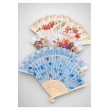 Decorative Folding Fan Collection, Floral & Lace Decorative Folding Fan Collection, Floral & Lace