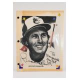 Brooks Robinson Signed Tadder Portrait Brooks Robinson Signed Tadder Portrait
