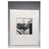 Signed J C Taylor '84 Fishing Boat Photograph Signed J C Taylor '84 Fishing Boat Photograph