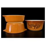 Pyrex Old Orchard Casserole Dish Set Of 2 Pyrex Old Orchard Casserole Dish Set Of 2