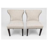 HB Designs Curved-Back Dining Chairs Pair HB Designs Curved-Back Dining Chairs Pair