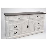 White Painted Carved Sideboard Buffet White Painted Carved Sideboard Buffet