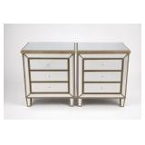 Pottery Barn Park Mirrored Nightstand Pair Pottery Barn Park Mirrored Nightstand Pair
