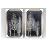 Kate Bennett Tree Silhouette Framed Wall Art Set Kate Bennett Tree Silhouette Framed Wall Art Set