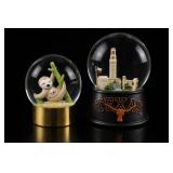 Texas And Sloth Snow Globes, Pair Texas And Sloth Snow Globes, Pair