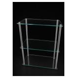 3-Tier Chrome Glass Shelving Unit 3-Tier Chrome Glass Shelving Unit