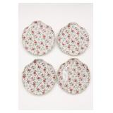 Lefton Floral Plates Set Lefton Floral Plates Set