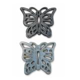 Pair Cast Iron Butterfly Trivets Pair Cast Iron Butterfly Trivets