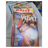 Adult Magazine Lot Including Velvet & Club Adult Magazine Lot Including Velvet & Club