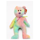 Ty Curly Beanie Baby Plush Bear, 1996