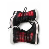 WALK Boots Red Plaid Winter Boots Size 6