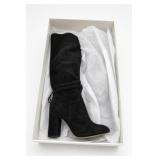 Steve Madden Black Suede Over-the-Knee Boots 6