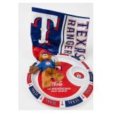 Texas Rangers Memorabilia & Coca-Cola Plate Lot