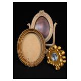 Vintage Ornate Oval Picture Frame Set