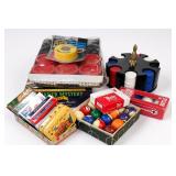 Billiard Balls, Hockey Puck & Games Lot