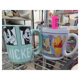 Disney Mickey Mouse & Winnie the Pooh Mug Set